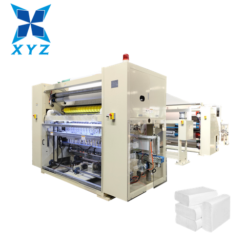 Good Price Automatic Color Glue Lamination Towel Paper Kitchen Towe 5 Fold L Making Machine Folding Machine