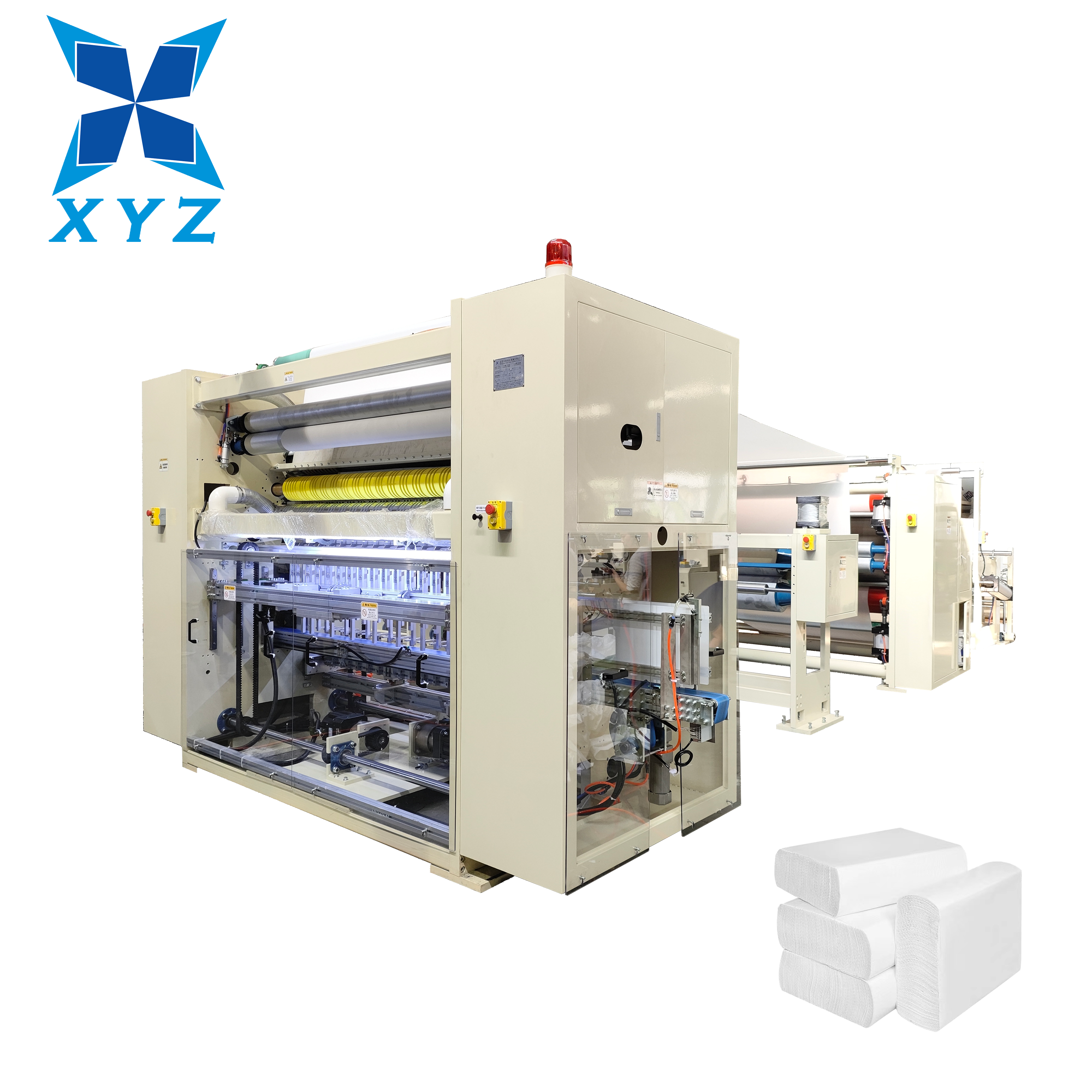 Good Price Automatic Color Glue Lamination Towel Paper Kitchen Towe 5 Fold L Making Machine Folding Machine