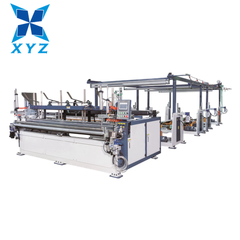 Fully Automatic Toilet Tissue Paper Roll Embossing Making Machine Toilet Paper Rewinding Machine Price