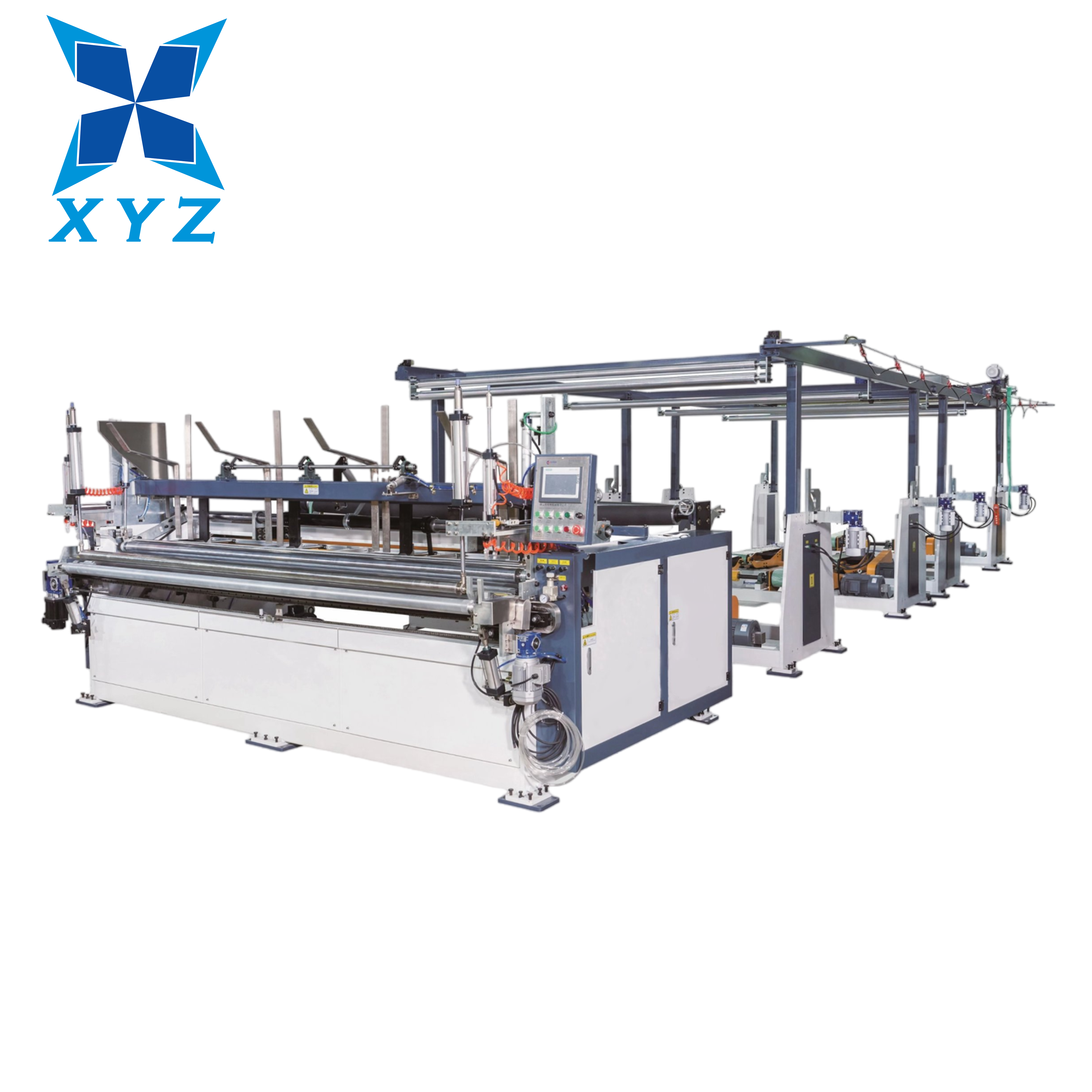 Fully Automatic Toilet Tissue Paper Roll Embossing Making Machine Toilet Paper Rewinding Machine Price