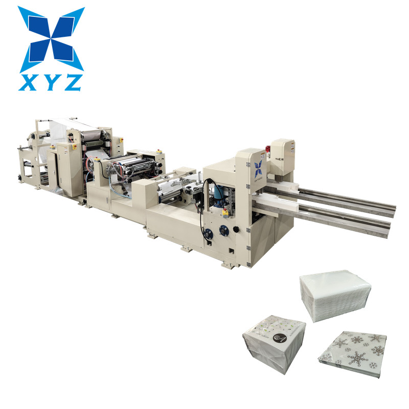 Machines for Small Businesses Napkin Tissue Paper Making Machine with Customized Colors & Patterns Napkin Folding Machine
