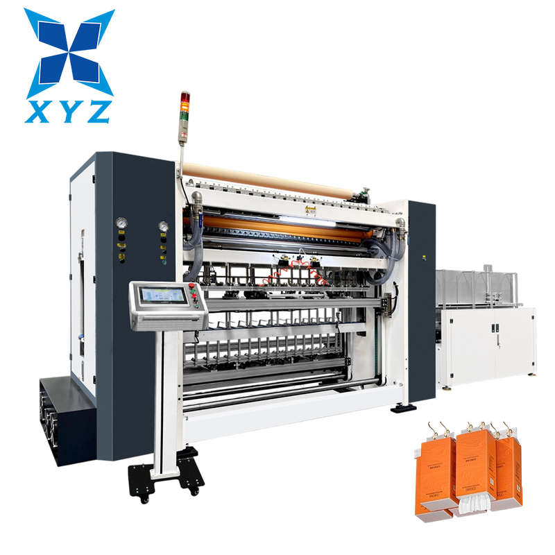 Automatic Bottom Pull Facial Tissue Paper Production Line Facial Tissue Paper Making Machine with Packing Machine
